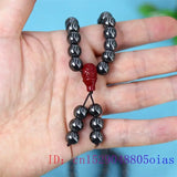 Terahertz Beaded Rosary Bracelet for Women Natural Stone Amulets Gemstones