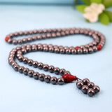 Terahertz Beaded Rosary Bracelet for Women Natural Stone Amulets Gemstones