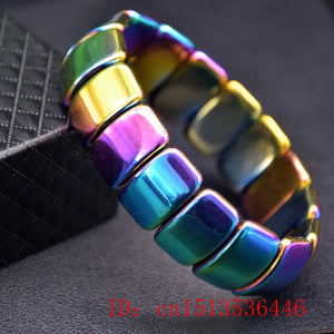 Terahertz Colored Elastic Bracelet Silver Vintage Necklaces Jewelry