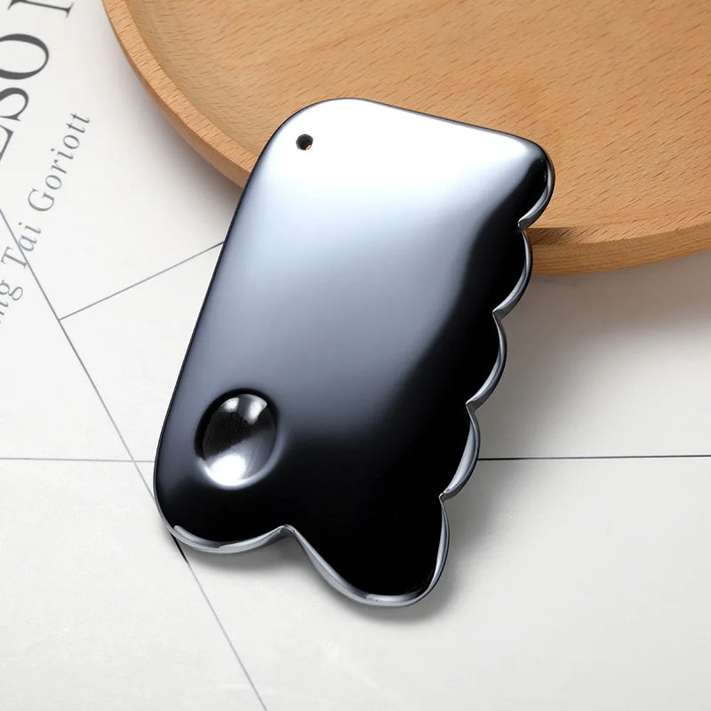 Terahertz Rectangle Facial Massager Scraper Board Skin Care Gua Sha Tool