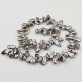 Terisa Baroque Pearl Jewelry - Gray Natural Keshi Pearls Loose Beads