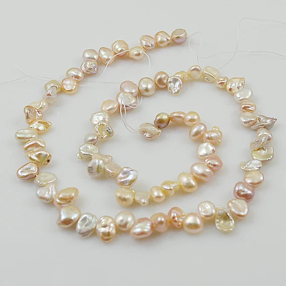 Terisa Baroque Pearl Jewelry - Gray Natural Keshi Pearls Loose Beads
