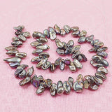 Terisa Baroque Pearl Jewelry - Gray Natural Keshi Pearls Loose Beads