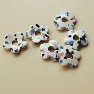 Terrazzo Acetic Acid Pressed Flower Earring Material
