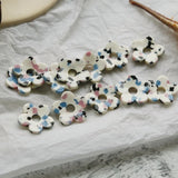 Terrazzo Acetic Acid Pressed Flower Earring Material