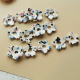 Terrazzo Acetic Acid Pressed Flower Earring Material