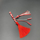 Hand Knitted Prayer Beads with Tassels