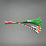 Hand Knitted Tassel Prayer Beads with 33 Beads