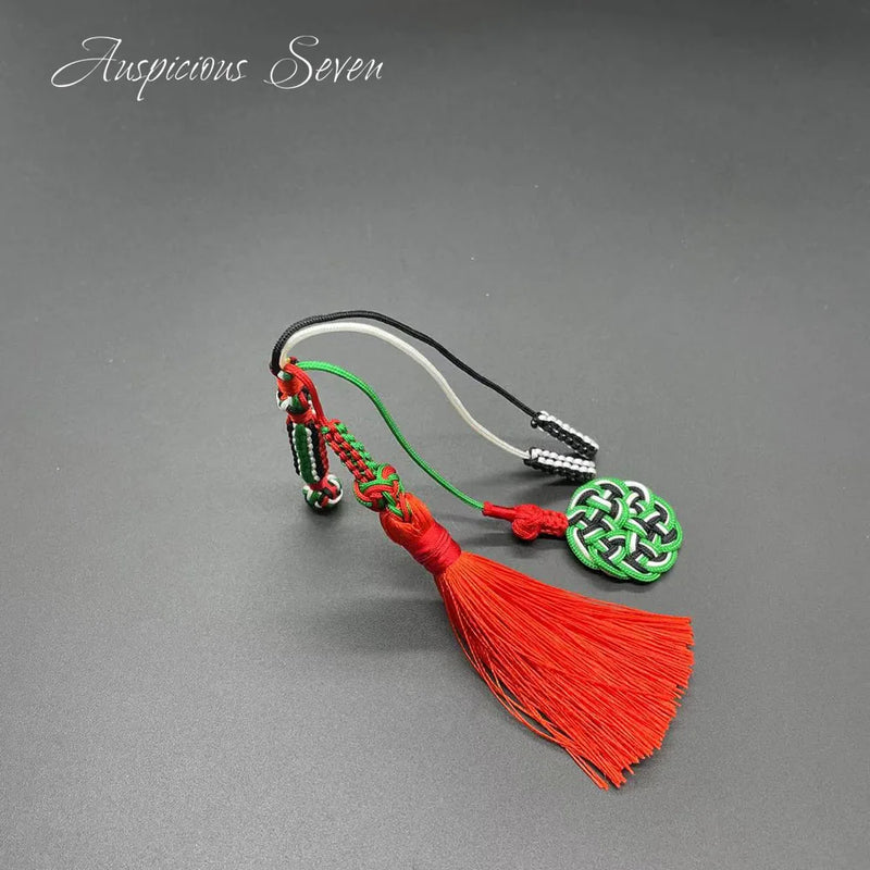 Hand Knitted Tassel Prayer Beads - Unique Religious Rosary