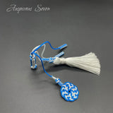 Hand Knitted Tassel Tesbih with Tassel Detail