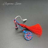 Hand Knitted Islamic Prayer Beads with Tassels