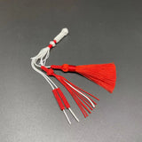 Hand Knitted Tassel Prayer Beads with Tassels