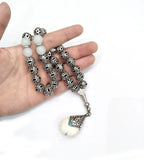 10mm Silver Plated Prayer Beads Tasbih Tesbih Islamic Bracelet
