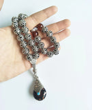 10mm Silver Plated Prayer Beads Tasbih Tesbih Islamic Bracelet