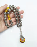10mm Silver Plated Prayer Beads Tasbih Tesbih Islamic Bracelet