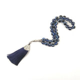 Plastic Evil Eye Tassel Prayer Beads 10mm