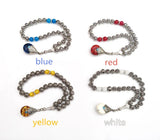 Silver Plated Beads Tesbih Bracelet with Pendant for Wedding