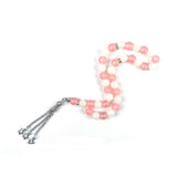 Pink Glass Beads Muslim Prayer Beads for Women