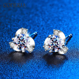 0.5ct D Moissanite Stud Earrings Sterling Silver