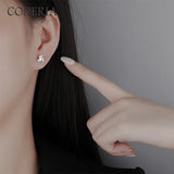 0.5ct D Moissanite Stud Earrings Sterling Silver