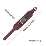 Tetragrammaton Pentagram Men Leather Bracelet Adjustable Bangle