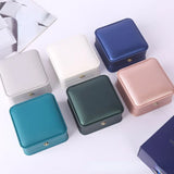 Texture Bangle Bracelet PU Leather Storage Case with Crown Clasp