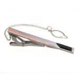 Crystal Set Chain Tie Clip French Dress Shirt Accessories