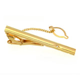 Crystal Set Chain Tie Clip French Dress Shirt Accessories