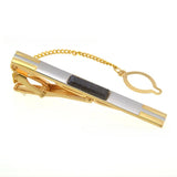 Crystal Set Chain Tie Clip French Dress Shirt Accessories