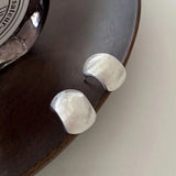 925 Silver Curved Stud Earrings for Women