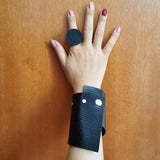 Leather Bracelets For Women Wristband Punk Wrap Bracelets Femme Jewelry