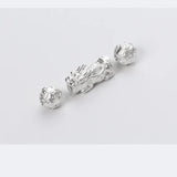 Thai Silver Brave Troops Spacer Beads 999 Sterling Silver Fine Jewelry
