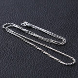 Thai Silver Retro Weave Necklaces Women S925 Sterling Silver Cross Necklace