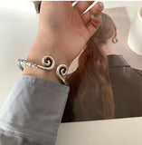 Thai Silver Monkey King Bracelet Open Adjustable Bangle
