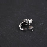 Thai Silver Retro Drop Earrings S925 Sterling Silver Exaggerated Jewelry