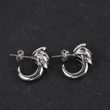 Thai Silver Retro Drop Earrings S925 Sterling Silver Exaggerated Jewelry