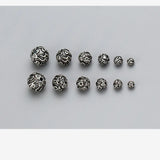 Thai Silver Spacer Beads Vintage Buddhism Jewelry Findings