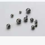 Thai Silver Spacer Beads Vintage Buddhism Jewelry Findings