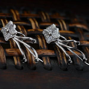 Thai Silver Earrings S925 Tassel Woman Earrings Three Models