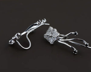 Thai Silver Earrings S925 Tassel Woman Earrings Three Models