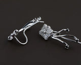 Thai Silver Earrings S925 Tassel Woman Earrings Three Models