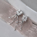 Thai Silver Earrings S925 Tassel Woman Earrings Three Models