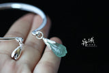 Thai Silver 990 Fluorite Inlaid Women's Bracelets