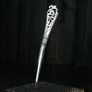 Thai Silver S925 Hollowed-Out Cloud Tiara Hairpin Ethnic Hair Jewelry