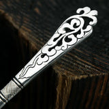 Thai Silver S925 Hollowed-Out Cloud Tiara Hairpin Ethnic Hair Jewelry