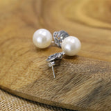 Thai Silver S925 Natural Mother of Pearl Earrings Hypoallergenic Earrings