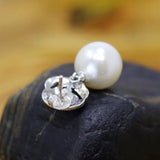 Thai Silver S925 Natural Mother of Pearl Earrings Hypoallergenic Earrings