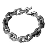 Chiang Mai Feather Silver Bracelet for Men