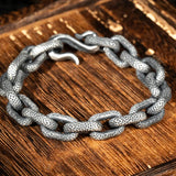 Chiang Mai Feather Silver Bracelet for Men