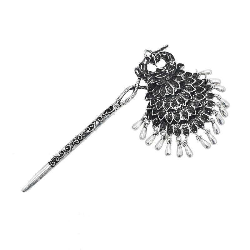 Indian Vintage Metal Chinese Chopstick Hair Sticks for Women Female Hairpins